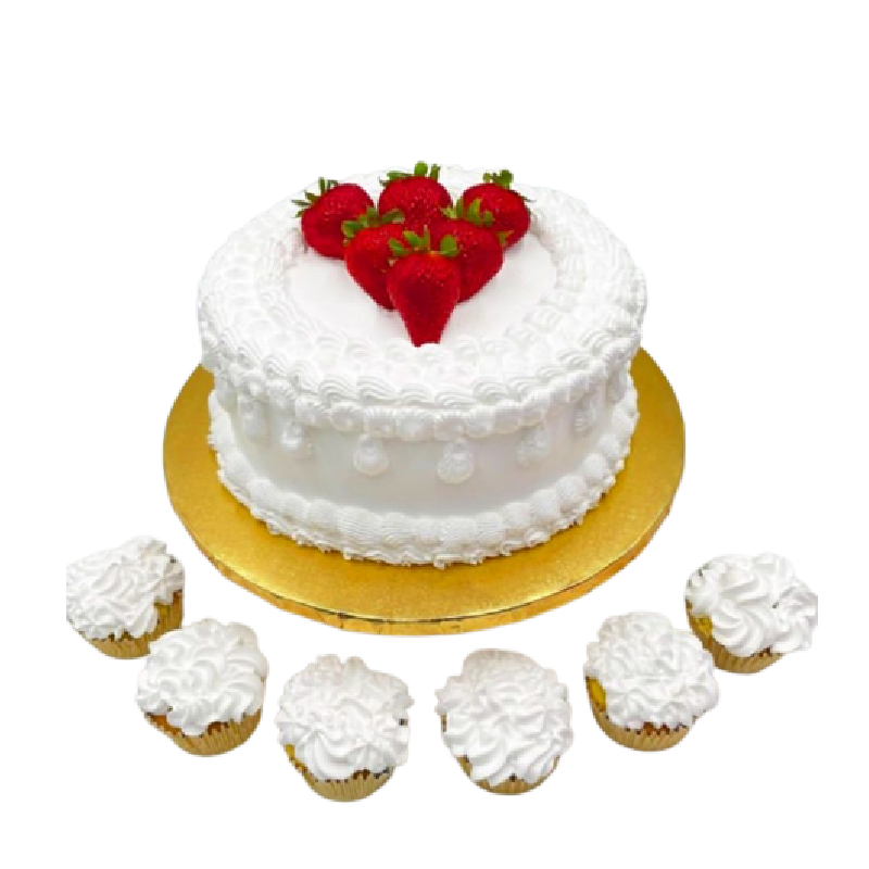 Whipped cream first communion cake