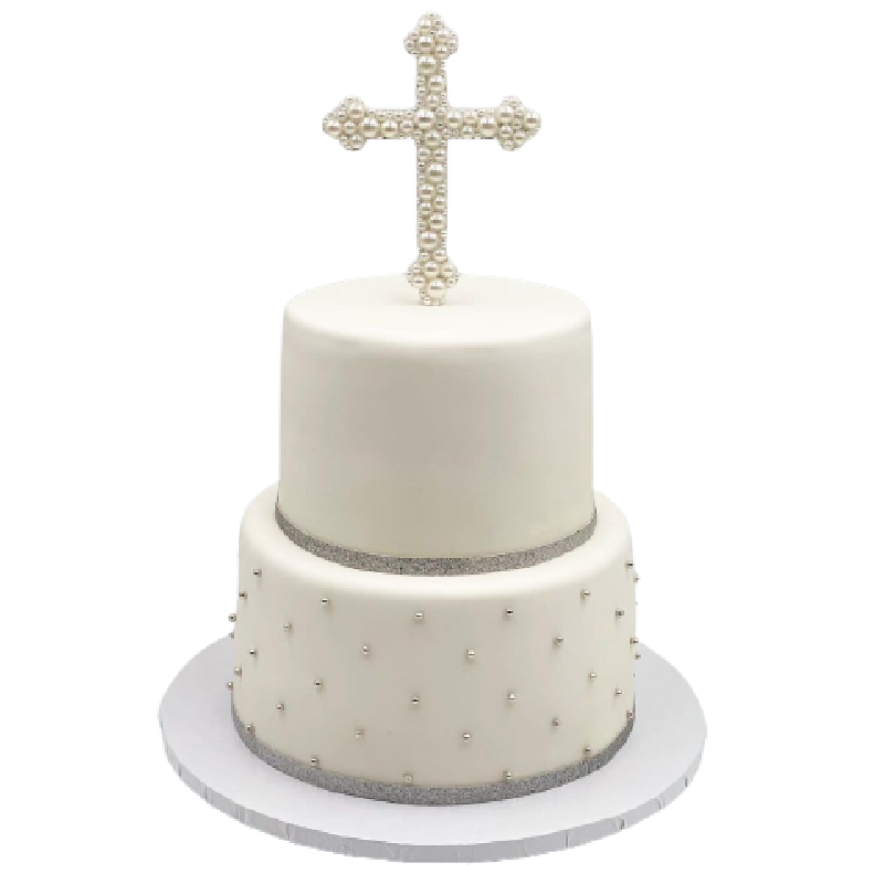 Fondant first communion cake